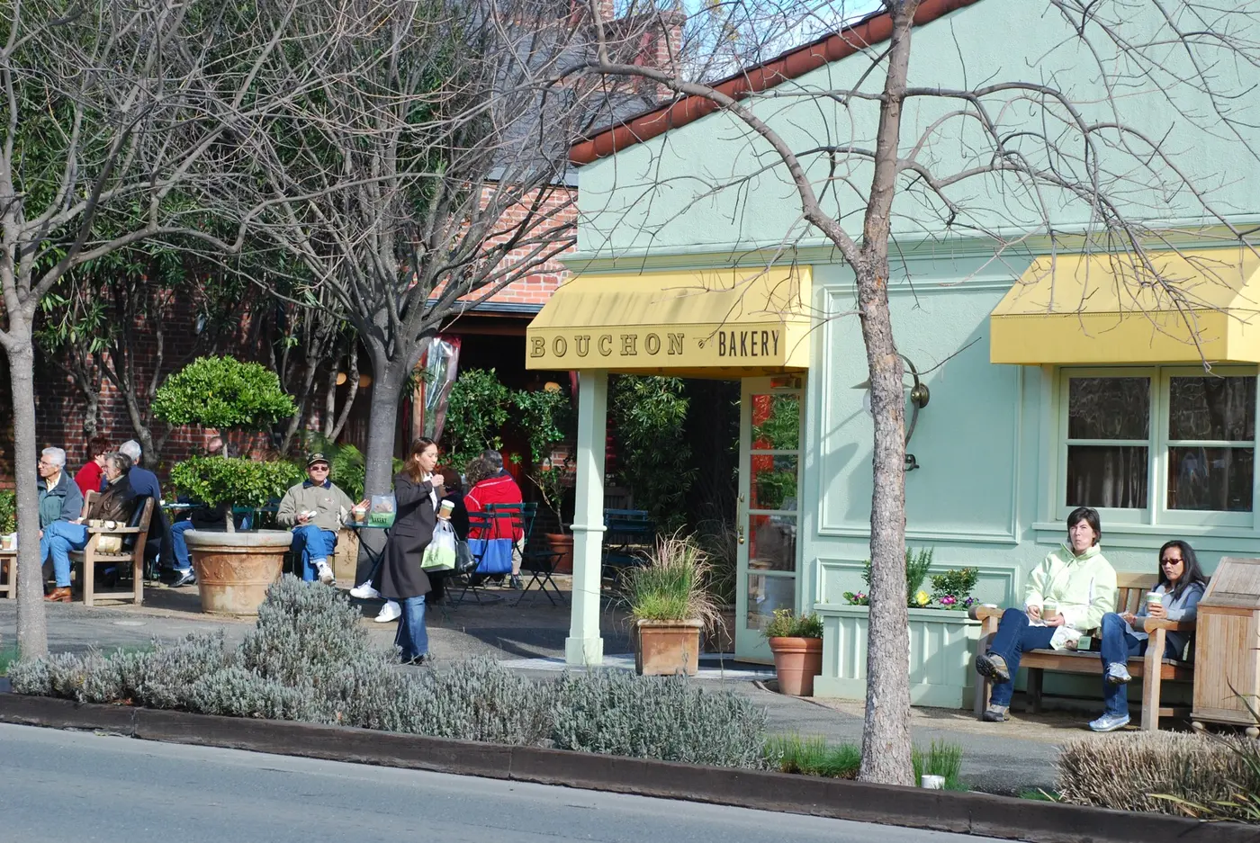 Yountville 的 Bouchon Bakery 外观